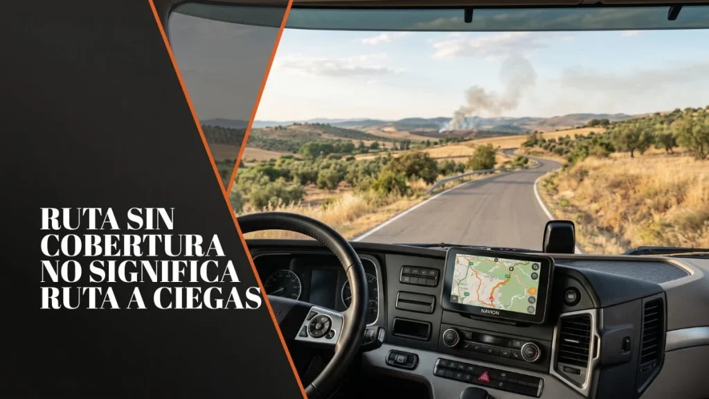 GPS para camión sin internet NAVION X7 PRO EVOLUTION calculando una ruta alternativa